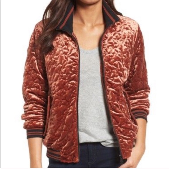 Bernardo Jackets & Blazers - Bernardo crushed velvet Bomber Jacket
